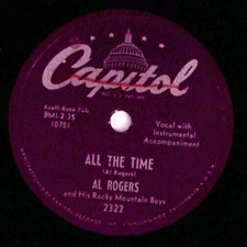 AL ROGERS HONKY-TONK HEAVEN / ALL THE TIME CAPITOL 2322 VG 78 RPM 750