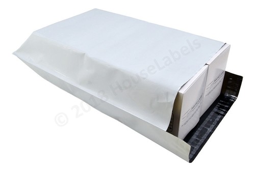 25-1000 BOLSAS DE CORREO DE POLIETILENO - Etiquetas de casa - 2,35 MIL Sobres de envío blancos de espesor - Imagen 24 de 41