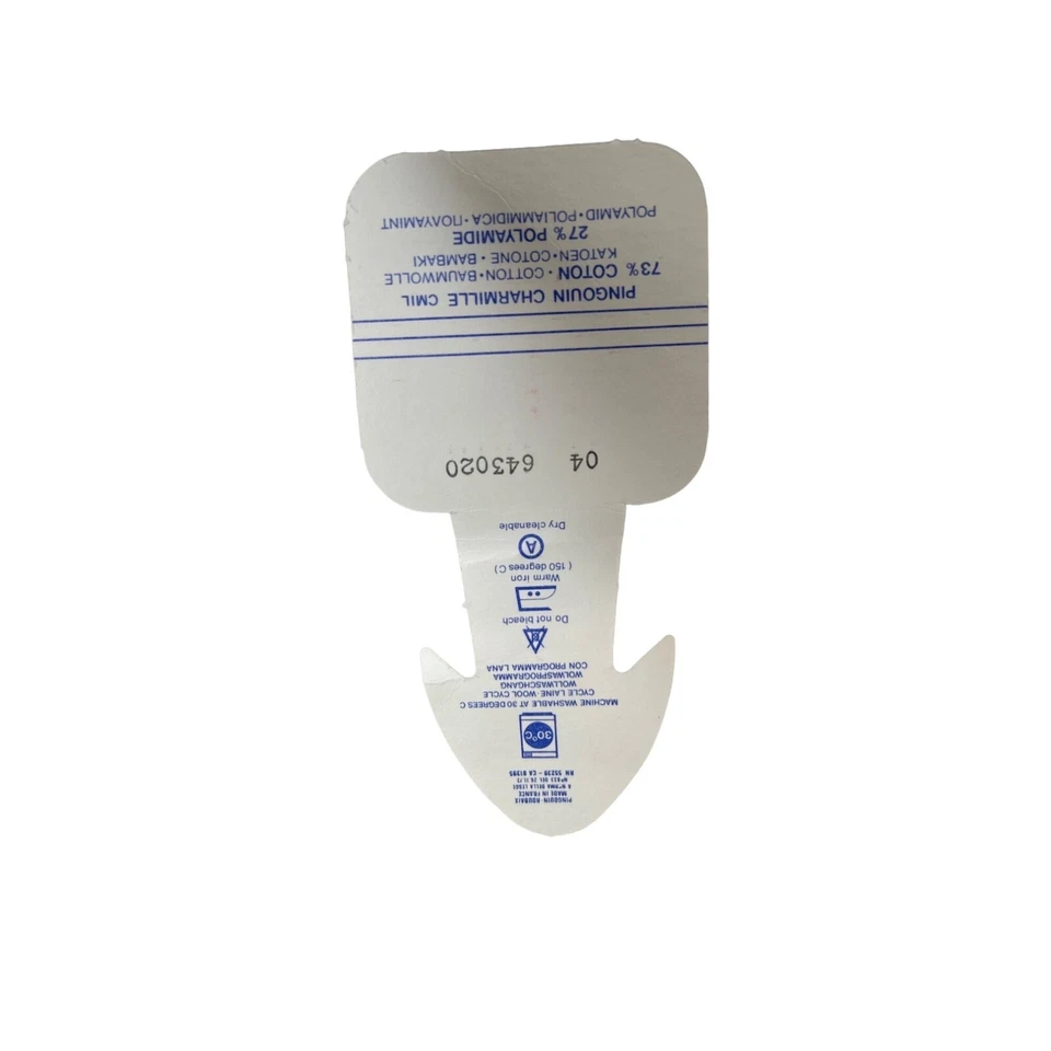 Hilo Pingouin Charmille DK 1,75 OZ mezcla de algodón blanco Francia de colección AT38 lote de 9+ Foto 3 de 4