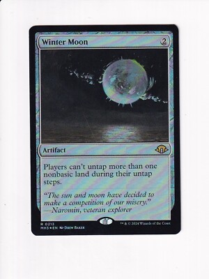 MAGIC THE GATHERING MTG MODERN HORIZONS III MH3 WINTER MOON FOIL