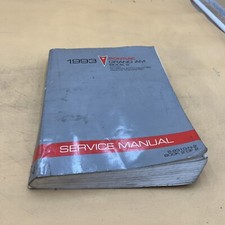1993 PONTIAC GRAND AM SERVICE REPAIR SHOP MANUAL BOOK 2 S-931O-N-2