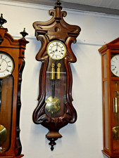 52132 GUSTAV BECKER SERPENTINE Wiener Regulator-ECHT ANTIKE aus 1870 - 120cm H