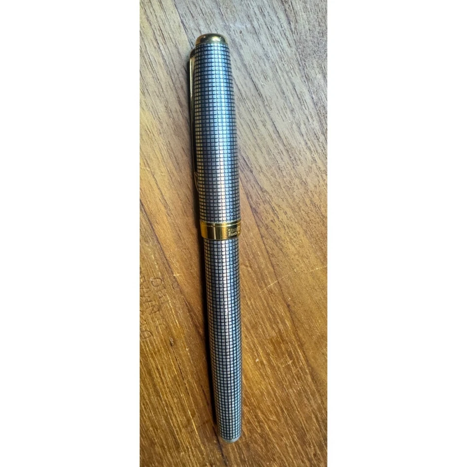 Pluma Estilográfica Parker Sonnet Cisele Plata de Ley 18k 750 Nueva en Caja Foto 4 de 4