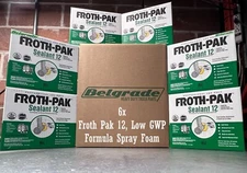 6x Froth-Pak 12, Low GWP Formula Spray Foam Sealant Kits
