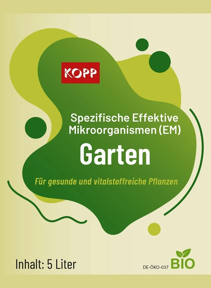 Kopp Garten 5 L Bio Effektive Mikroorganismen (EM) Bodenaktivator für Garten - Bild 3 von 4