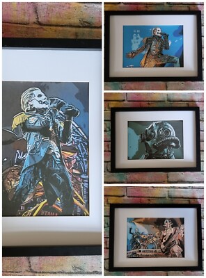 Ghost Rock Band Tobias Forge Namless Ghoul Pop Art Tribute Prints Set Of 4 A4