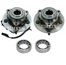 For Dodge Ram 1500 RWD 2-Wheel ABS Front & Rear Wheel Bearings & Hubs Kit Timken