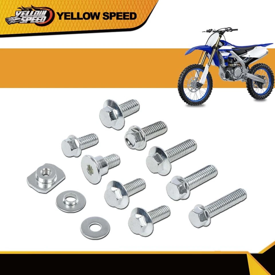 62Pcs Body Bolt Kit Fit For Yamaha Yzf 250 450 Yz250f 450f Fender Yz250f Yz450f  - Изображение 2 из 4