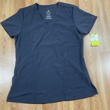 Willow Brook Nurse Scrub Top Shirt Women's Size SM Small Medium Body Stretch NWT
