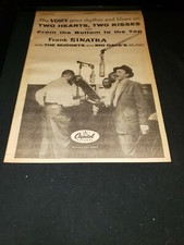 Frank Sinatra Two Hearts Two Kisses Rare Original Promo Poster Ad Framed!