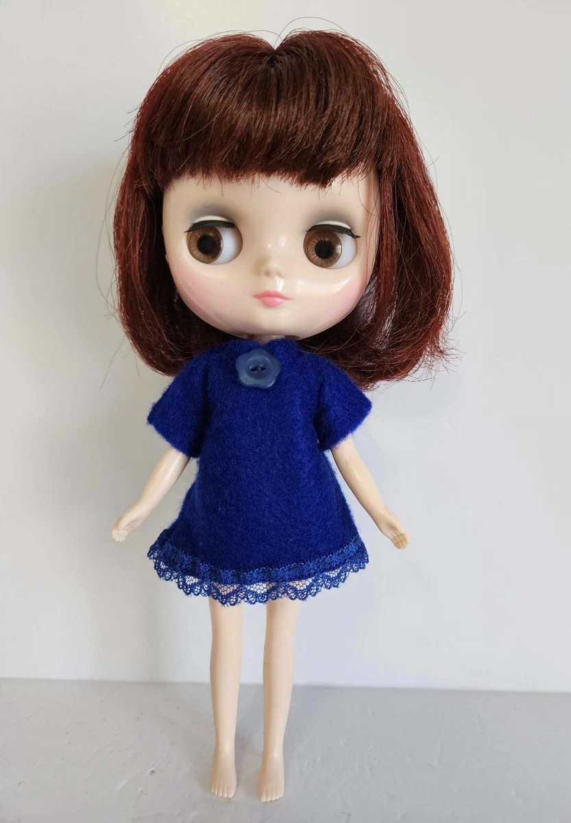 MIDDIE BLYTHE Custom Doll Clothes HANDMADE Sapphire Blue DRESS