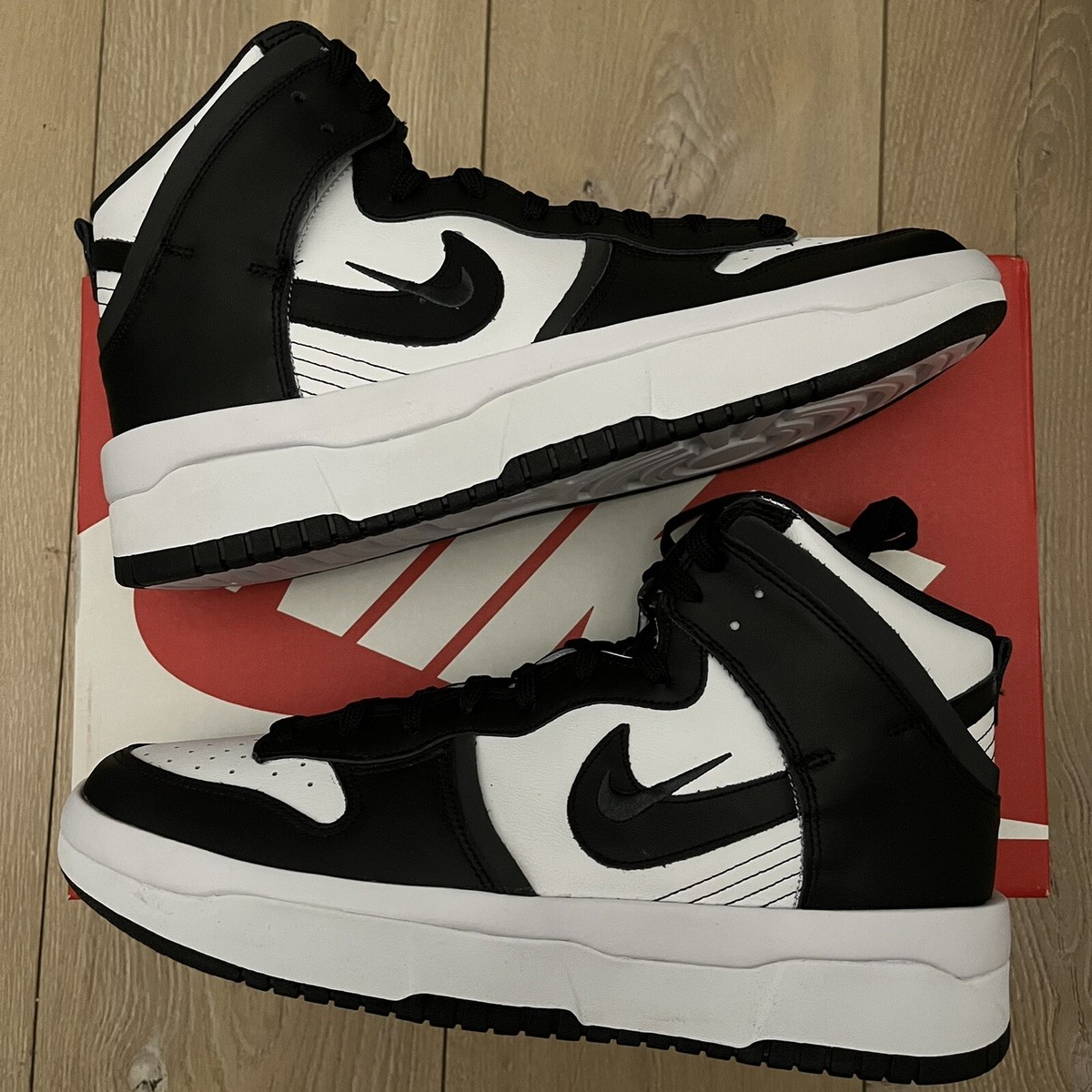 Nike Dunk High Up Panda Black White Size 11.5W / 10M | eBay display picture 2