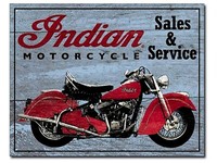 Schild Motorrad Poster Wandbild Indian Oldtimer Usa 30 X 40 Cm *206