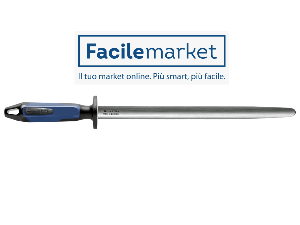 DICK- Acciaino Finecut ovale da 30 cm con manico Blu e Nero