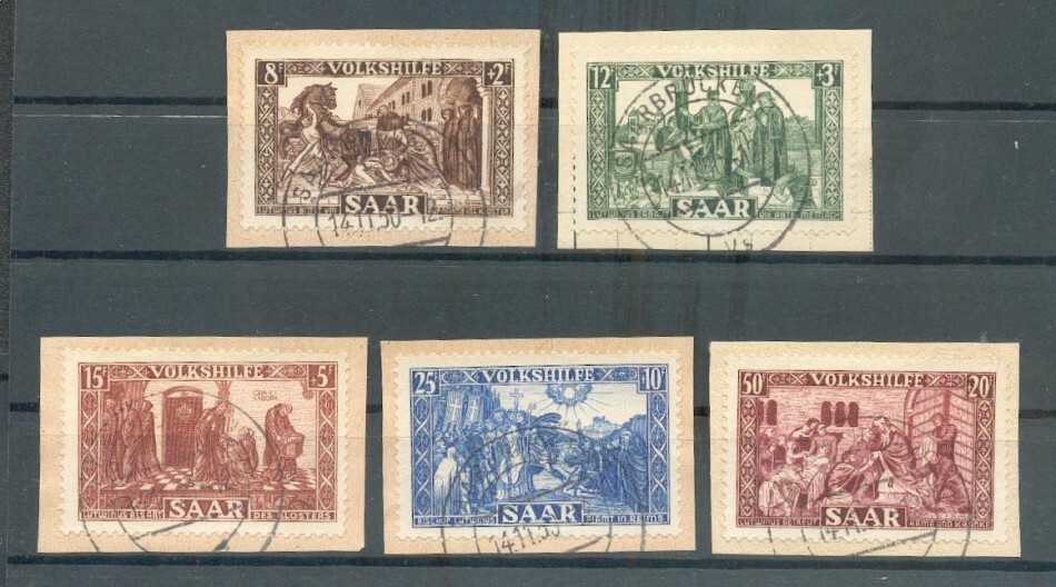 Saar 299/303 Set Embossed Luxury Letter Piece BPP 380EUR (F2190)