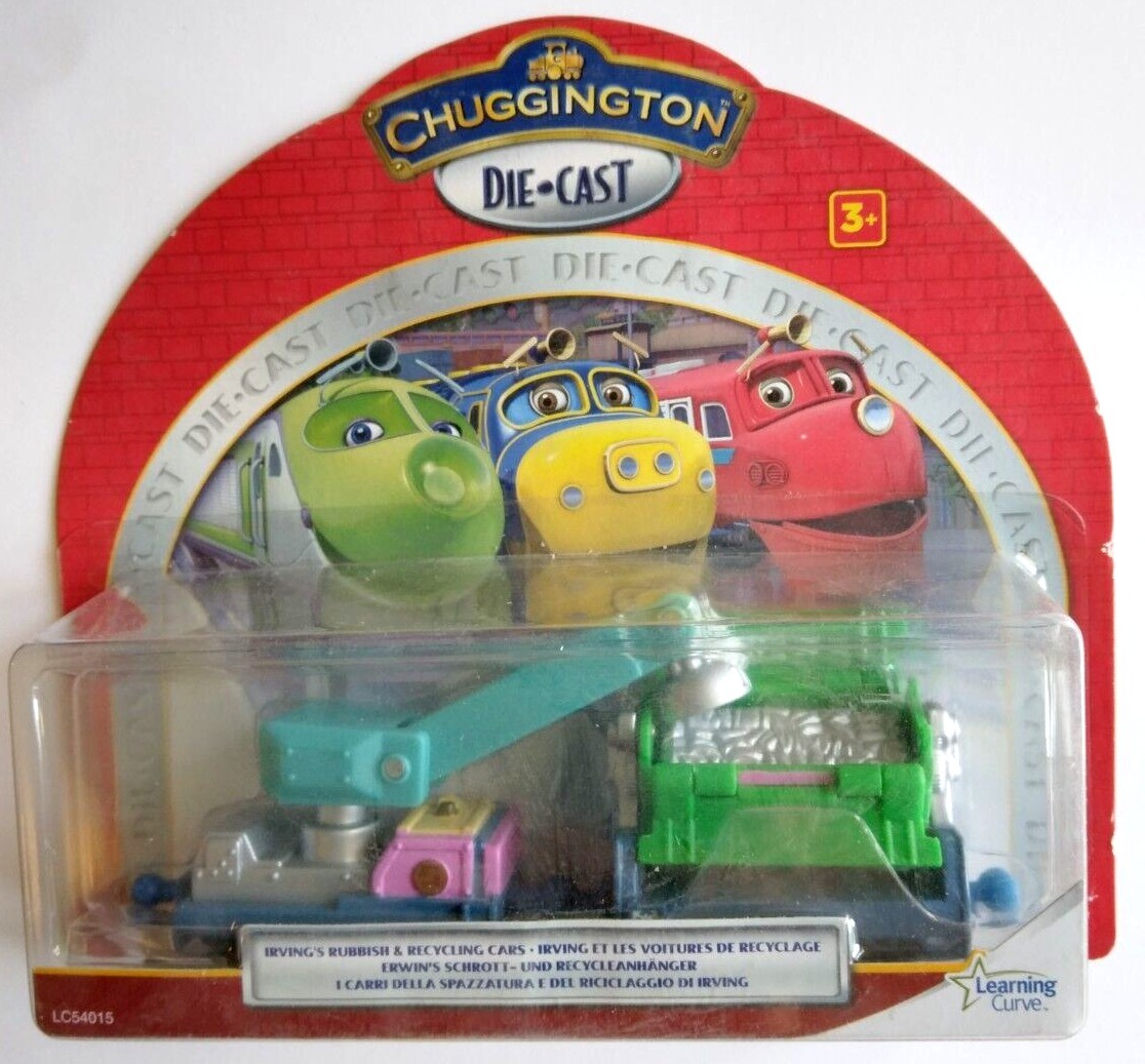 Chuggington Die-Cast Double Blister Recycling Garbage Cars Of Irving