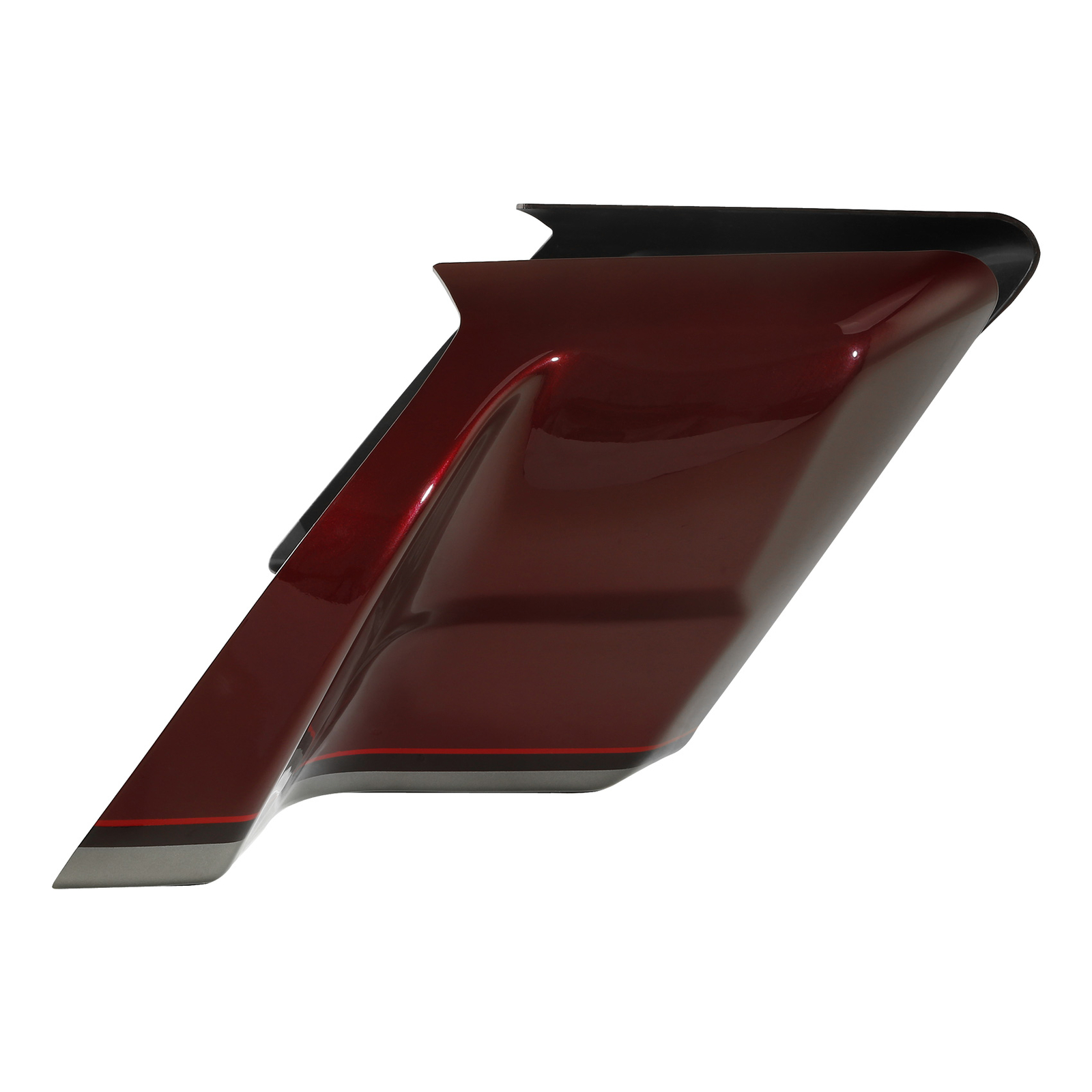 Stretched Side Cover Fit For Harley Electra Glide 2014-Up Black Forest&Wineberry