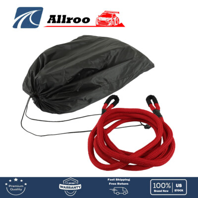 #ad 21970 LBS Red 7 8quot;x21#x27; Recovery Kinetic Tow Rope Energy Truck Tow Snatch Strap $34.17