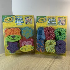 Crayola Bath Foam Animals , Letters And Numbers 36 Unique Pieces Per Pack Lot 2