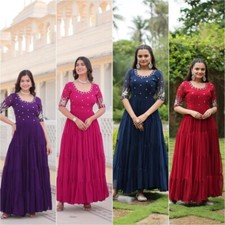 Gown Pakistani Dress Salwar Kameez Ready To Wear Suits Indian Wedding Party New