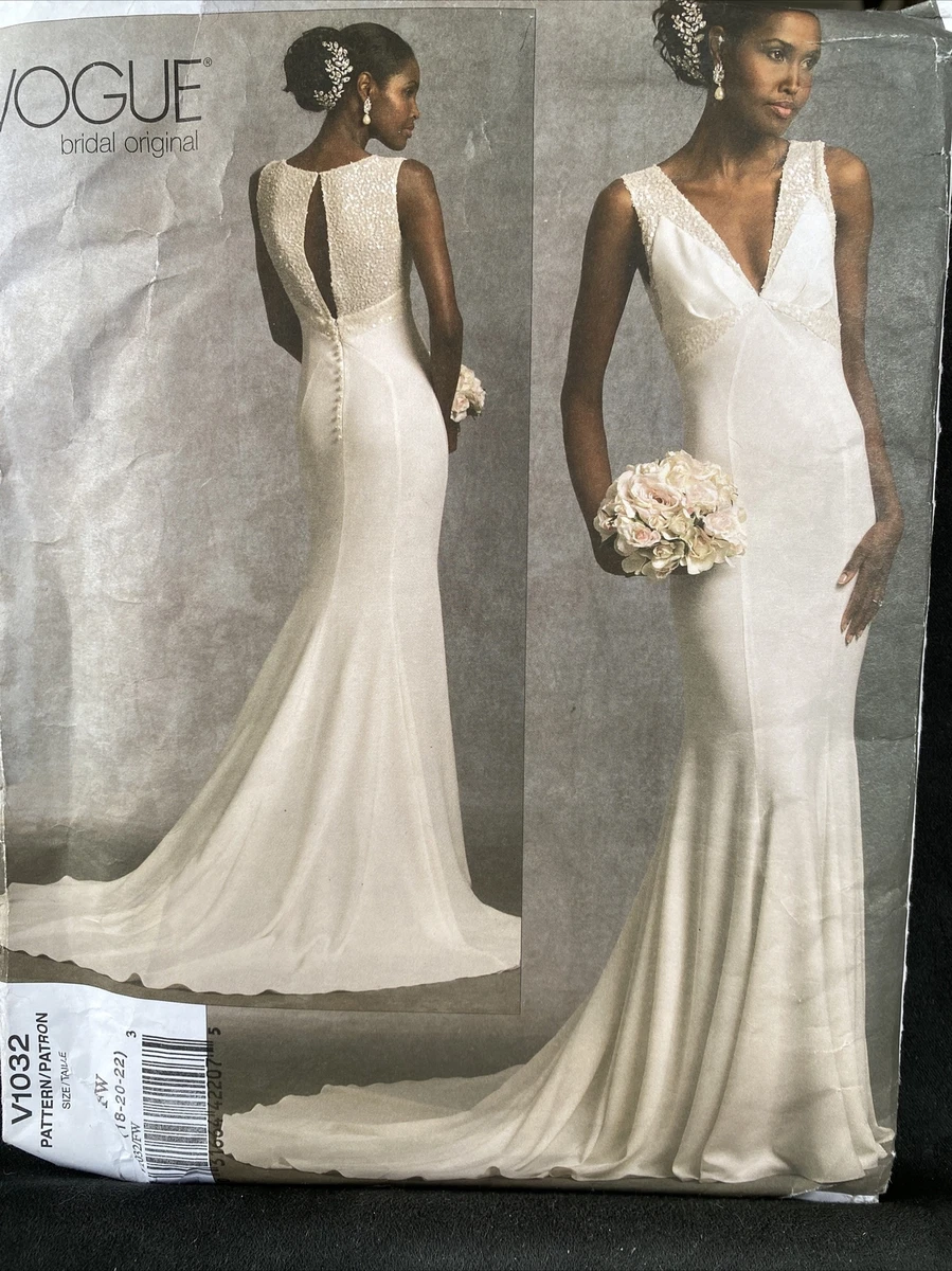 Vogue wedding cheap dress patterns