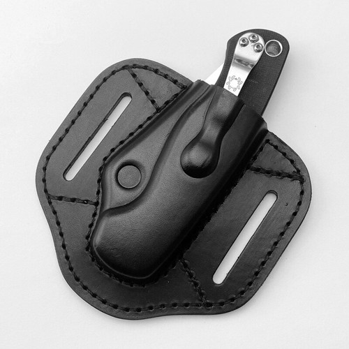 EDC Cuchillo Plegable Vaina de Cuero con Lazo de Cinturón para Paramilitares 2 - Imagen 6 de 8