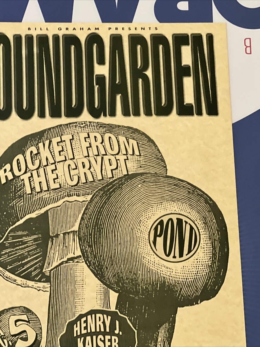 Rare Soundgarden Original Concert Poster From December 5, 1996 | eBay