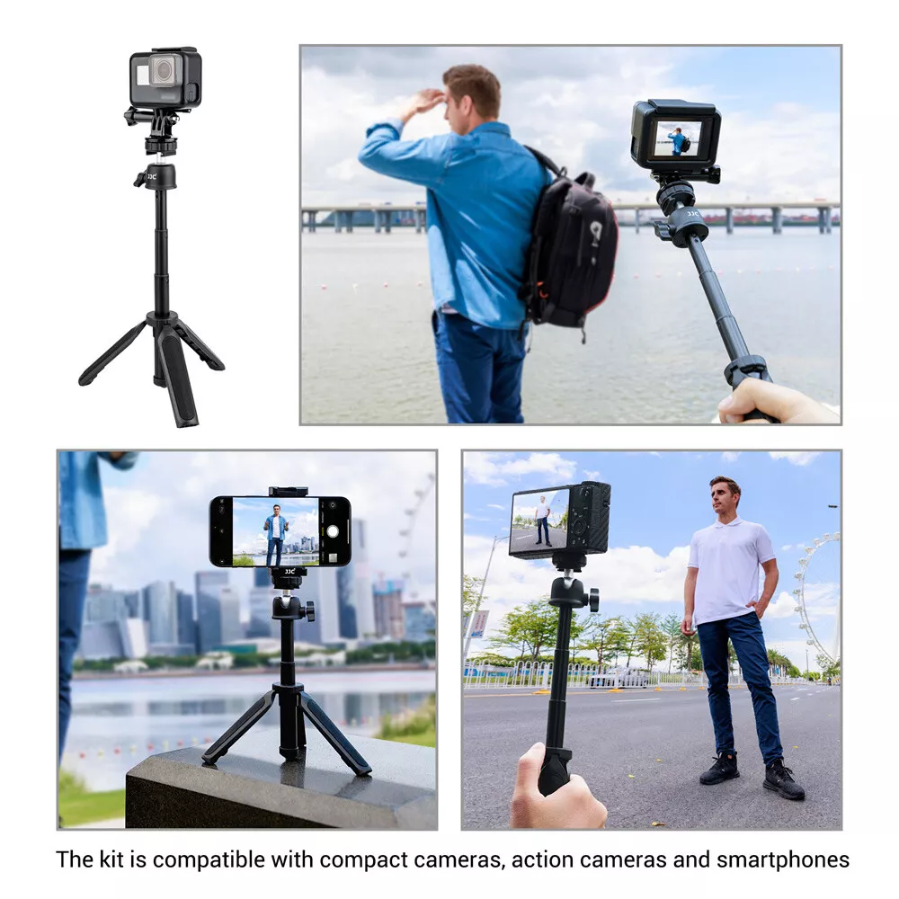 Extendable Selfie Stick Mini Tripod for GoPro Hero 9 8 DJI Osmo