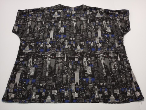 Handmade Women's Scrub Tops 2XL Unique Prints Good Condition - Picture 6 of 16