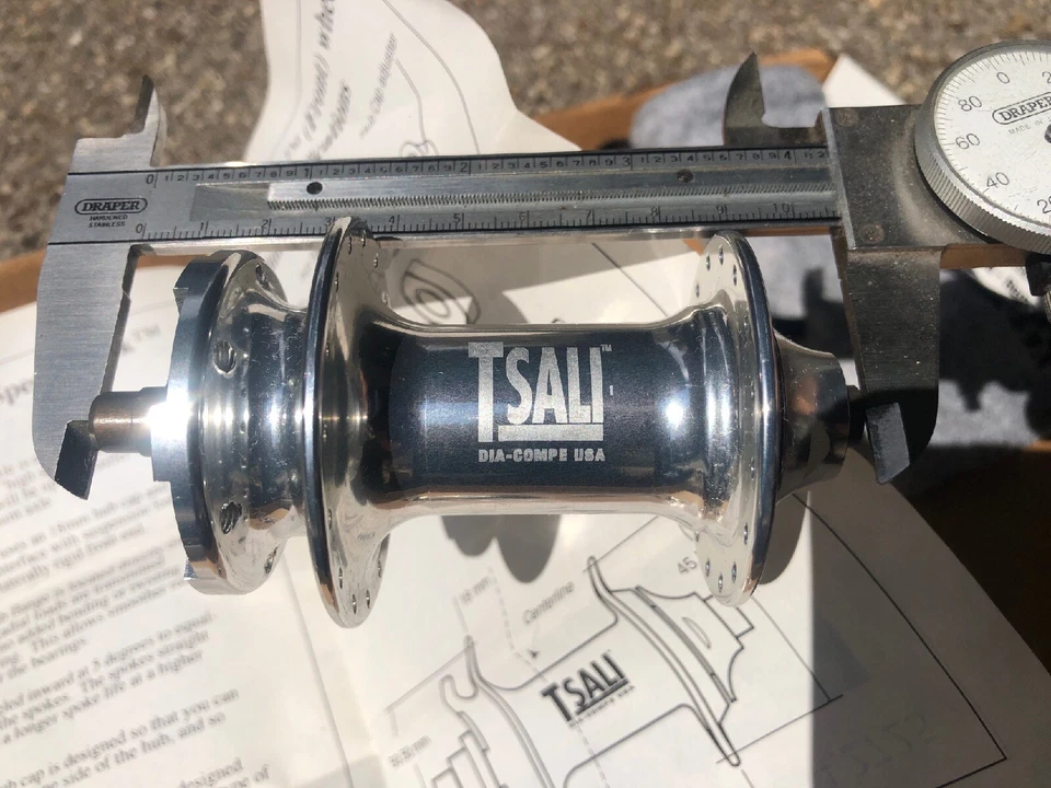 DIA-COMPE TSALI Front Hub 32 Hole Disc Brake Vintage Mountain Bike 90's - Image 3 of 4