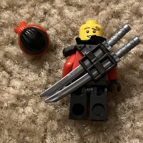 Lego Kai Minifigure Pearl Dark Gray Katana Holder The Lego Ninjago Movie njo316