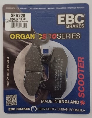 EBC Organic Bremsbeläge Satz Vorne Für KEEWAY SUPERLIGHT LTD 125 2007-2015