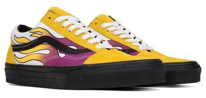 yellow vans flame