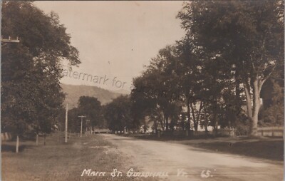 Guildhall, VT - Main Street RPPC - Essex County, Vermont Real Photo Postcard