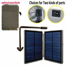 Solar Panel Battery Charger 6V DC/Micro USB Charge Kit Trail Camera Hunting Cam