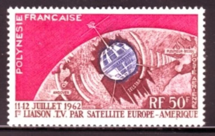 French Polynesia 1962 #C29 Telstar/Space & 1964 #C31 Map & Medicine Emblems MH
