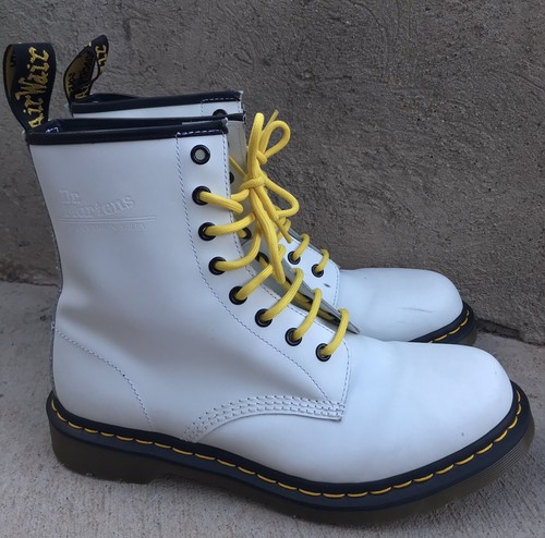 1460 combat boot white