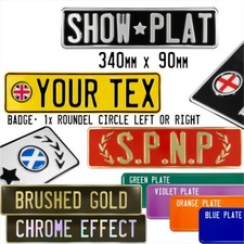 Show Pressed Number Metal Plate Novelty Trucker Replica Name Kids Car 520, 340mm