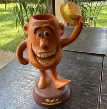 CIBA Ritalin (methylphenidate) Advertising Figurine Holder w/ Metal Insert Cup