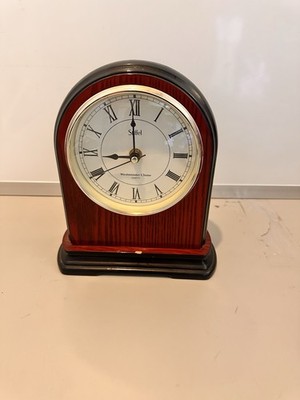 Stiffel Mantel Clock Westminster Chime Piano Finish Quartz Movement Works 9.5''