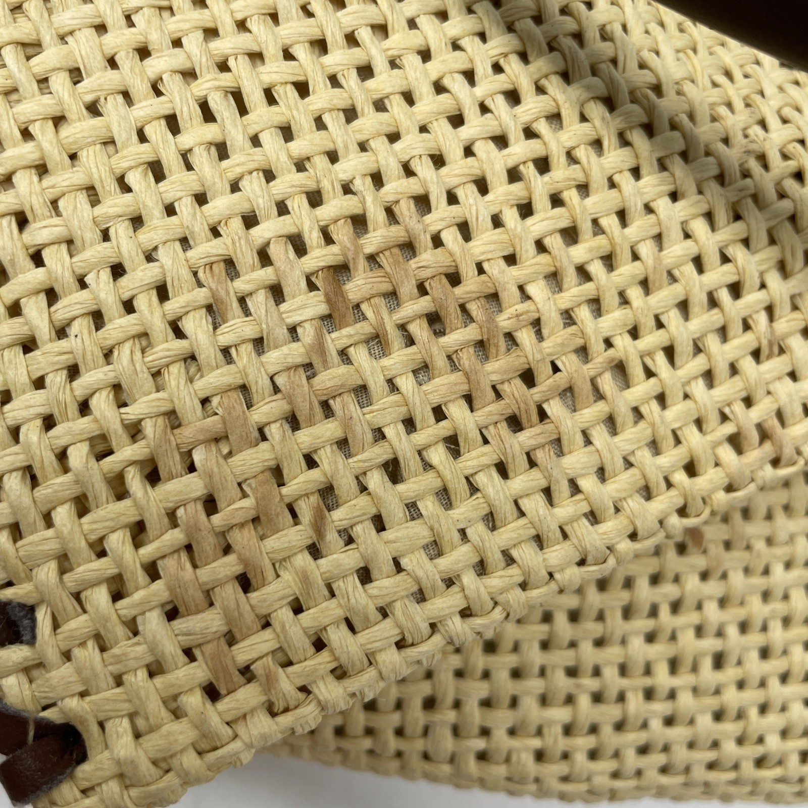 Sun N Sand Beach Tote With Wallet Straw Basket Weave Snap Bag 14” By 11” READ