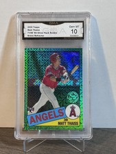 2020 Topps - Matt Thaiss silver pack rookie green refractor /99 GEM MINT 10 GMA
