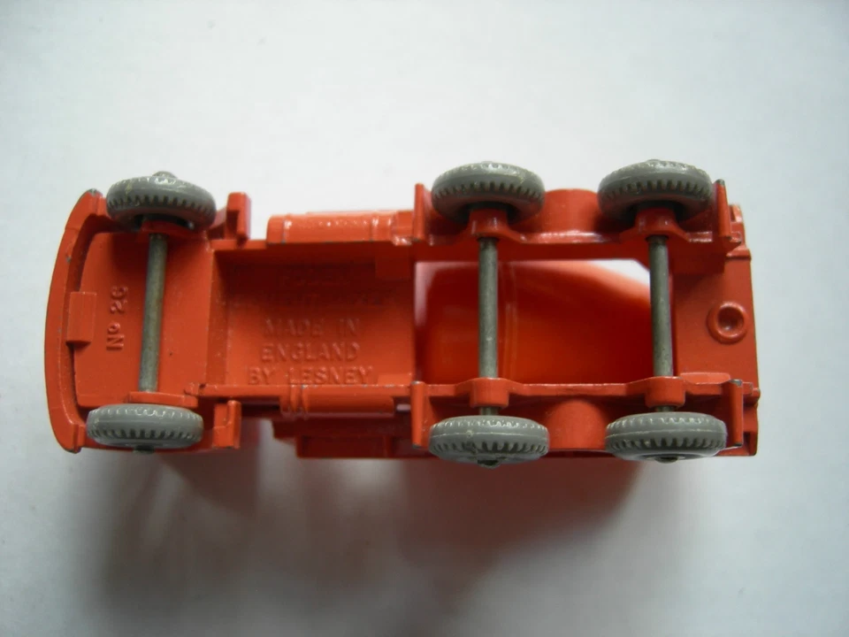Lesney Matchbox No. 26 Foden Cement Mixer Betonmischer graue Reifen unbespielt - Bild 4 von 4