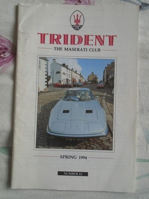 Trident Maserati Club mag No 62 Spring 1994