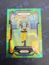 2023 Prizm Christian Watson Green Explosion /175 #107 Packers