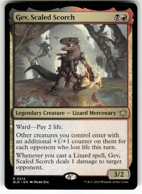 Gev, Scaled Scorch #214 (NM) Bloomburrow BLB Magic MTG