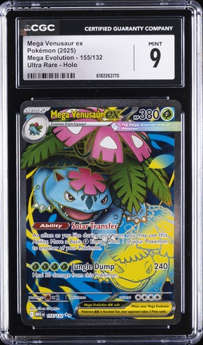 Mega Venusaur ex graded CGC 9 for sale on eBay