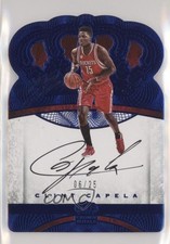 2016-17 Panini Preferred Crown Royale Blue 6/25 Clint Capela #155 Auto 2ct