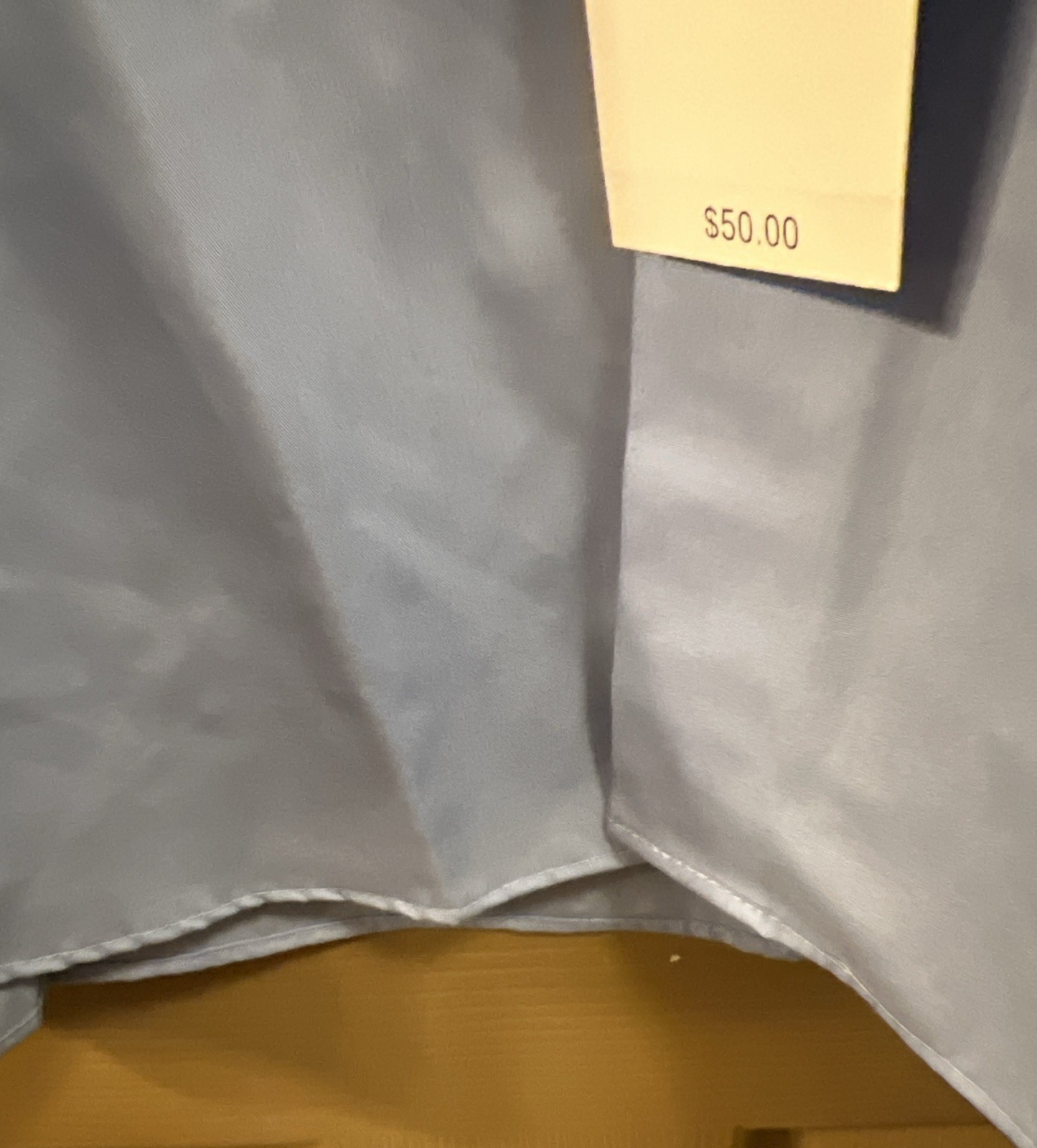 Van Heusen Shirt Mens 17.5 34/35 Cameo Blue Flex Collar Regular Fit NWT! thumbnail 9