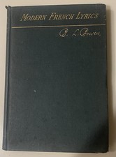 1891 Modern French Lyrics B.l. Bowen Antique French Poetry Hardcover D.c. Heath 1891 Modern French Lyrics B.l. Bowen Antique French Poetry Hardcover D.c. Heath